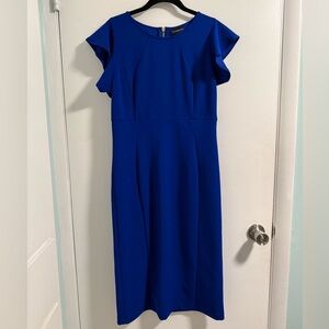 Liz Claiborne Flutter Sleeve Sheath Dress